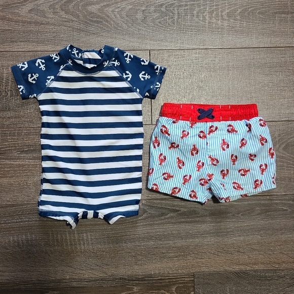 Swim 12 Month Baby Boy Swimsuit Swim Wear Outfit Set Poshmark